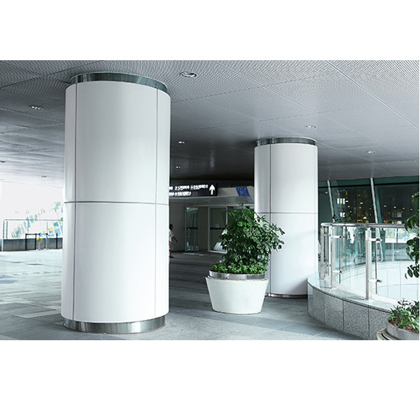 Aluminum plate column