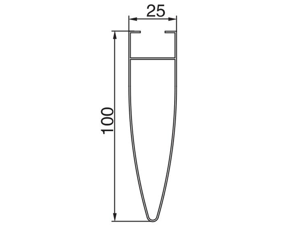 Bullet point hanger 25W-100H