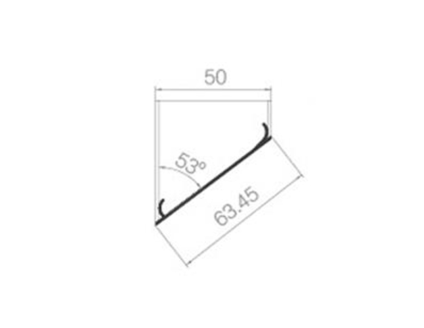 Square pass head 50 bottom square pass 37 head