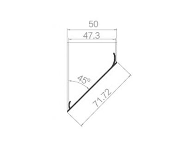 Square pass head 50 bottom square pass 45 head