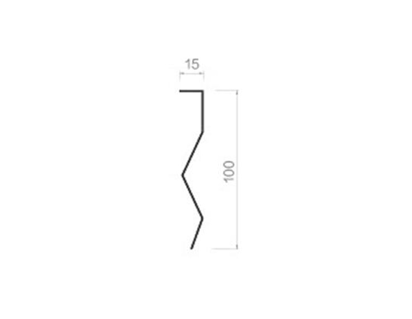Type a 100 right angle hanging piece-100