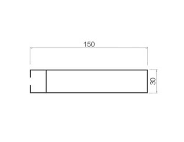 Hanger slot square-30-150