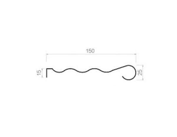 Wave type drip hanging piece-25-150