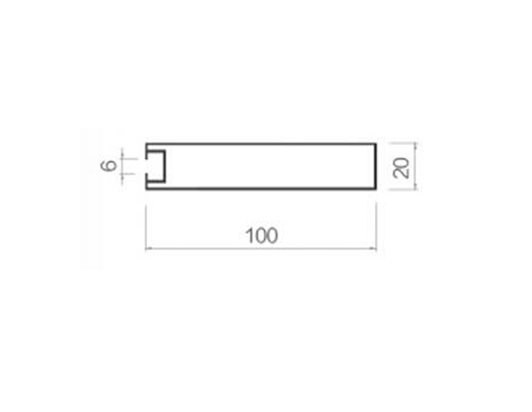 Screw slot square-20-100