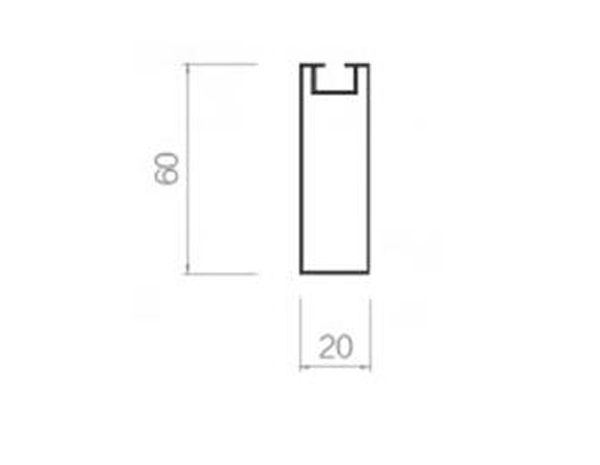 Screw slot square-20-60