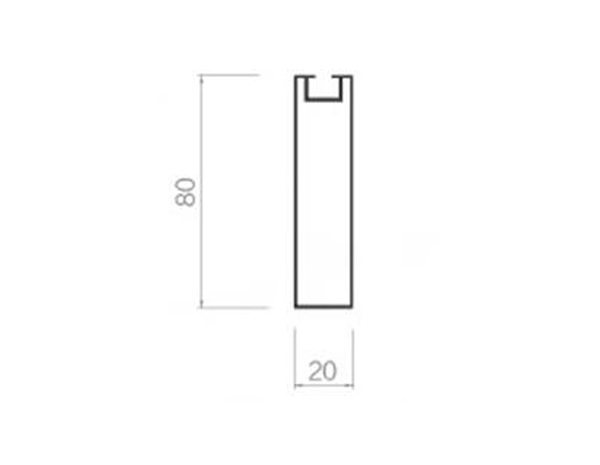 Screw slot square-20-80