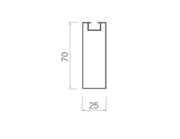 Screw slot square-25-70