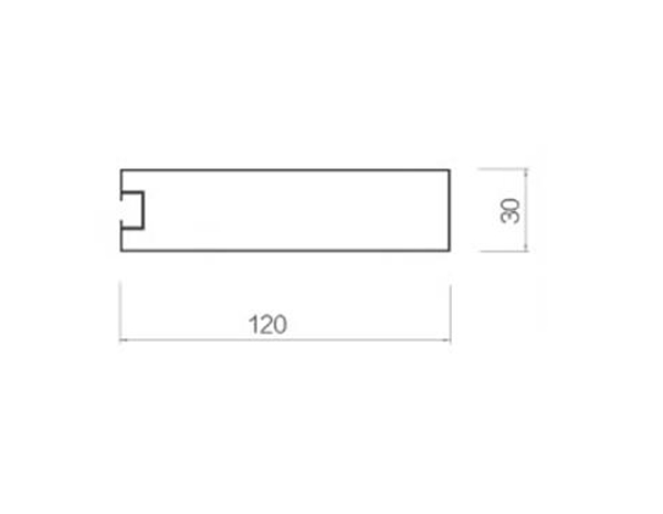 Screw slot square-30-120