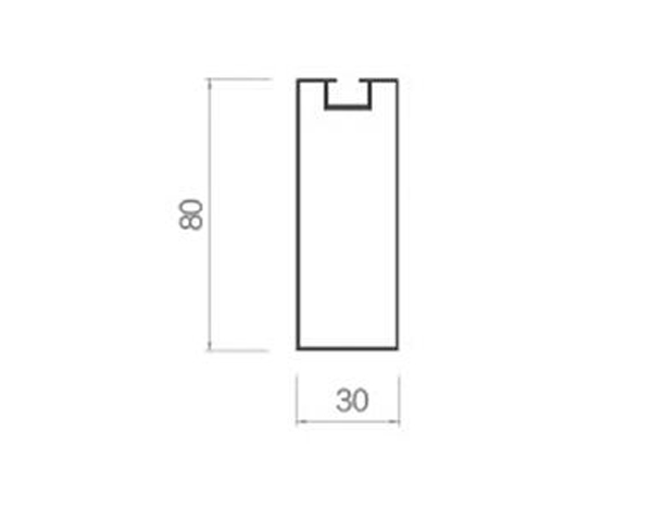 Screw slot square-30-80