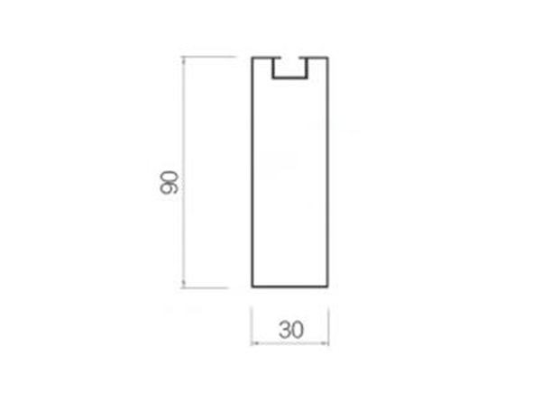 Screw slot square-30-90