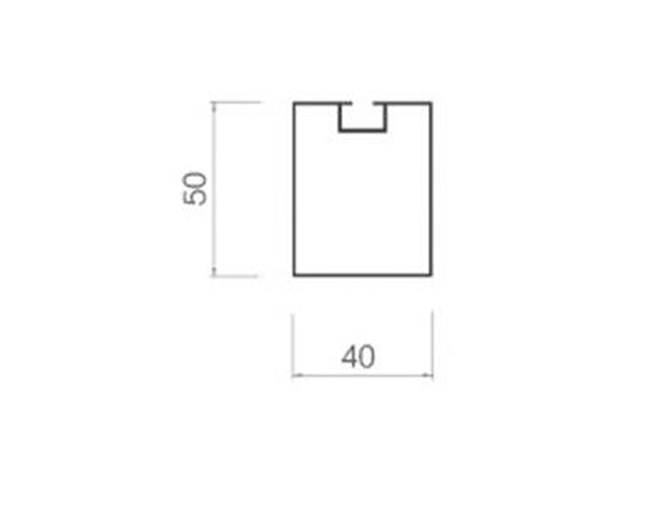 Screw slot square-40-50