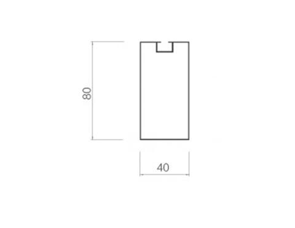 Screw slot square-40-80