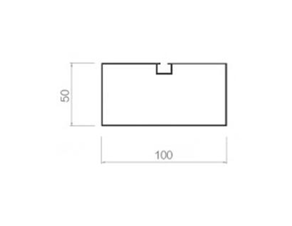 Screw slot square-50-100-1