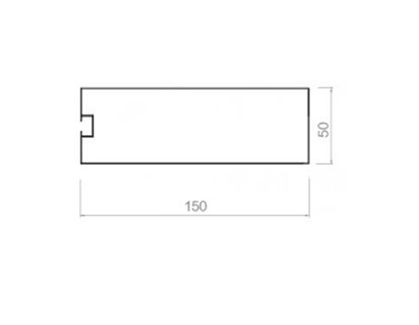 Screw slot square-50-150