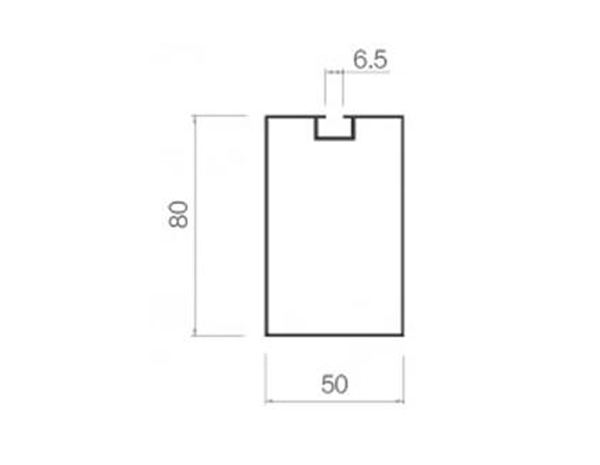Screw slot square-50-80