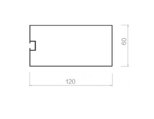 Screw slot square-60-120