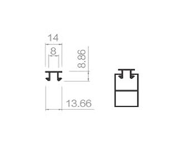 20 bottom hanging piece square groove pass card