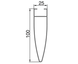 Bullet point hanger 25W-100H