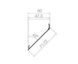 Square pass head 50 bottom square pass 45 head