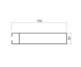 Hanger slot square-30-150
