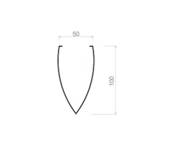 Bullet head hanging piece-50-100