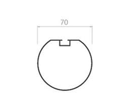 Plain groove round pipe-70
