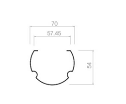 Plane open type round pipe-70