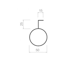 Plug in round pipe ceiling-50