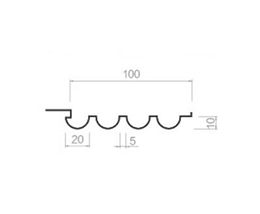 Corrugated Great Wall board-100-10