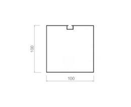 Screw slot square-100-100