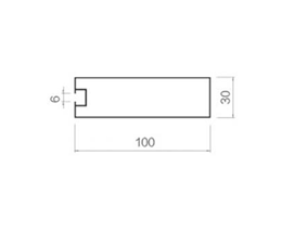 Screw slot square-30-100-1