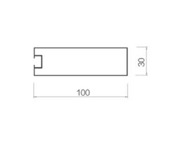 Screw slot square-30-100