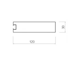 Screw slot square-30-120