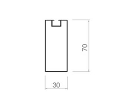 Screw slot square-30-70