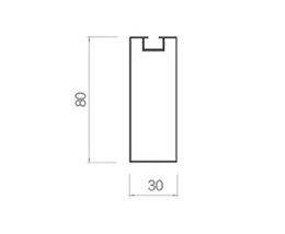 Screw slot square-30-80