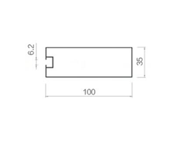 Screw slot square-35-100