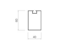 Screw slot square-40-60