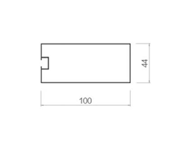 Screw slot square-44-100