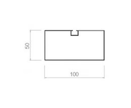 Screw slot square-50-100-1