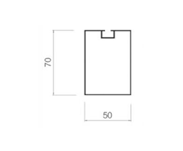 Screw slot square-50-70