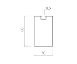 Screw slot square-50-80