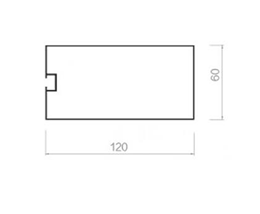 Screw slot square-60-120