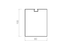 Screw slot square-80-100