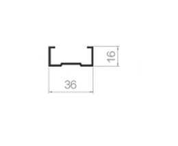 Aluminum single plate stiffener-36-16